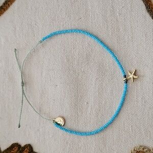 Pura Vida Seed Bead Starfish Ankket